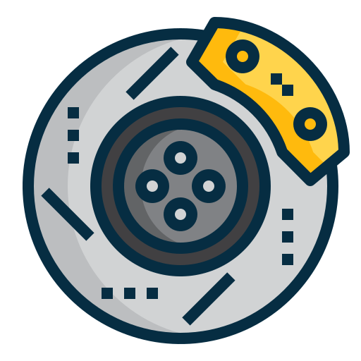 Disc brake Generic Outline Color icon