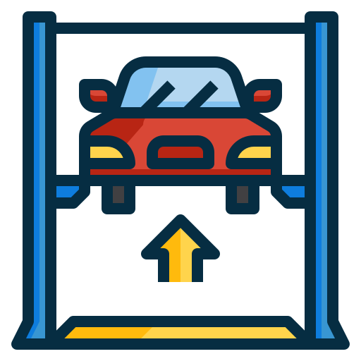 Car lifter Generic Outline Color icon