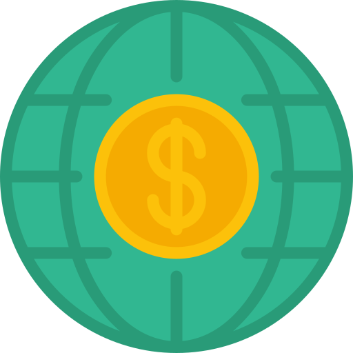 Internet currency Juicy Fish Flat icon