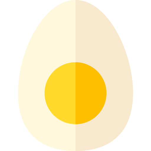 삶은 달걀 Basic Rounded Flat icon