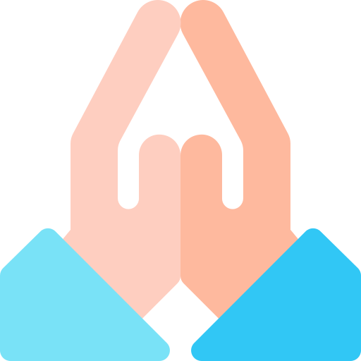 gebed Basic Rounded Flat icoon