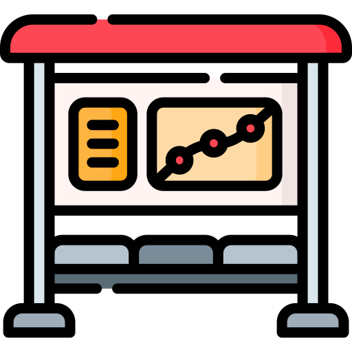 przystanek autobusowy Special Lineal color ikona