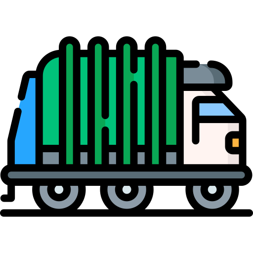 camion della spazzatura Special Lineal color icona