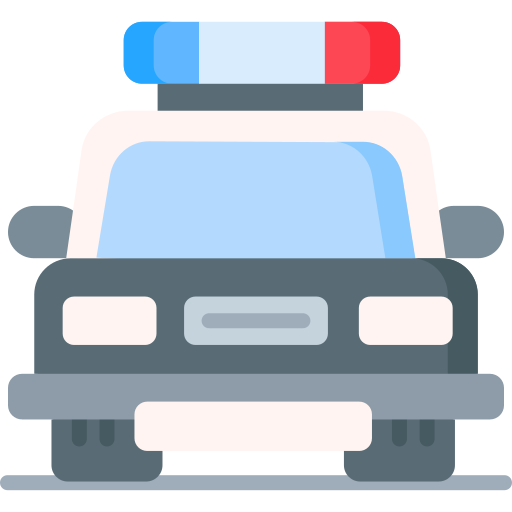 coche de policía Special Flat icono