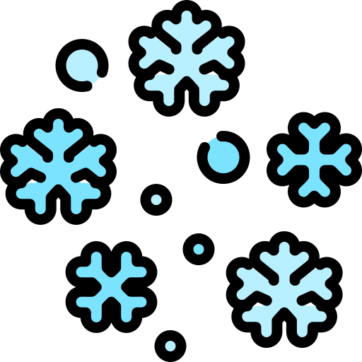 Snow Kawaii Lineal color icon