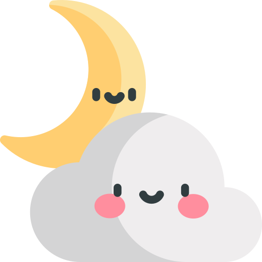 Cloudy Kawaii Flat icon