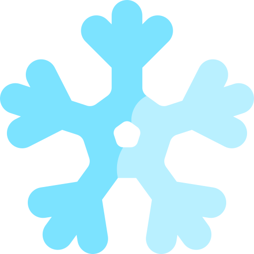 fiocco di neve Kawaii Flat icona