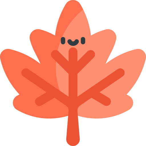 Leaf Kawaii Flat icon