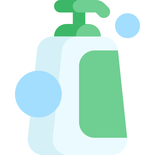shampooing Kawaii Flat Icône