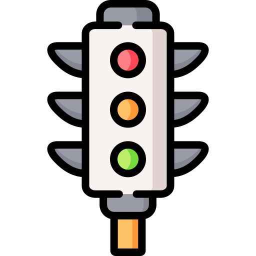 semáforo Special Lineal color icono