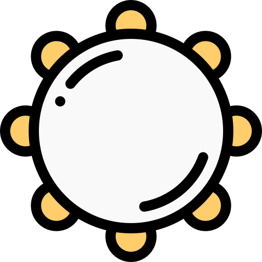 tambourin Detailed Rounded Lineal color icon
