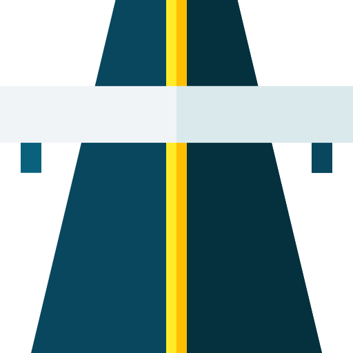 Road Basic Straight Flat icon