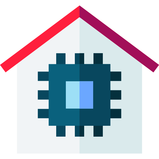inteligentny dom Basic Straight Flat ikona