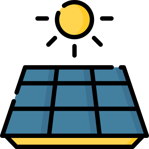 太陽電池 Special Lineal color icon