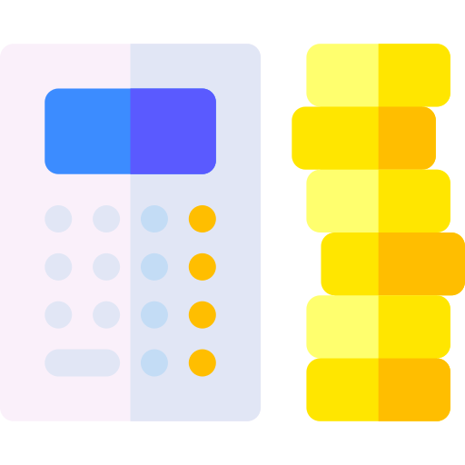 Calculator Basic Rounded Flat icon