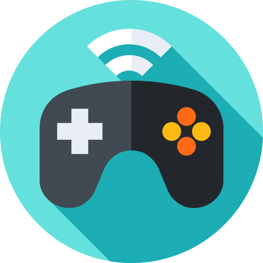 gamepad Flat Circular Flat icono