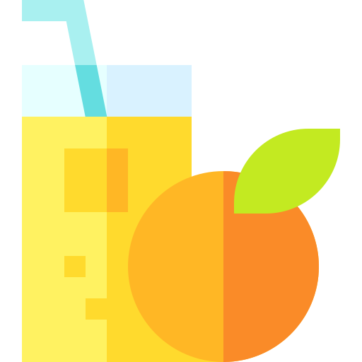 апельсиновый сок Basic Straight Flat иконка