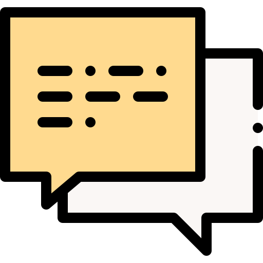 Speech bubble Detailed Rounded Lineal color icon