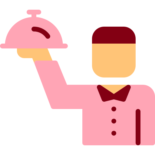 Waitress Berkahicon Flat icon