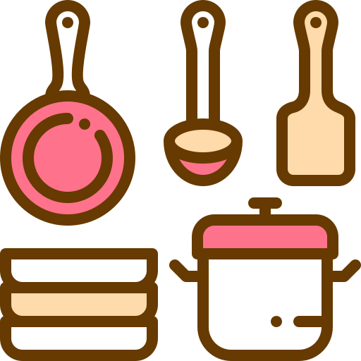 ustensiles de cuisine Berkahicon Lineal Color Icône