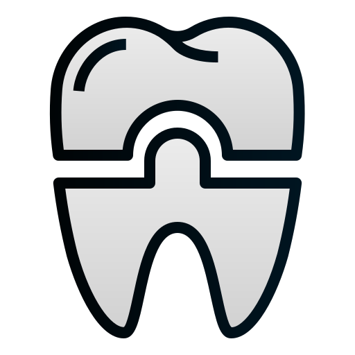 Corona dental Andinur Lineal Color Gradient icono