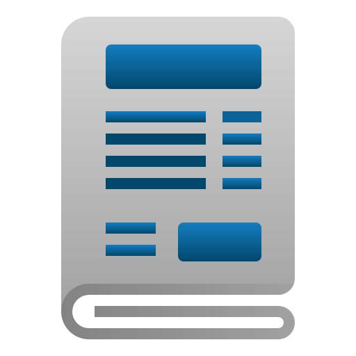 Newspaper Andinur Flat Gradient icon