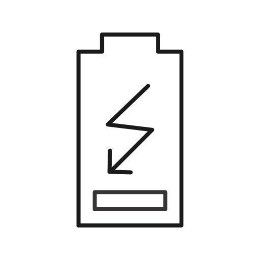 Зарядка аккумулятора Generic Thin Outline иконка