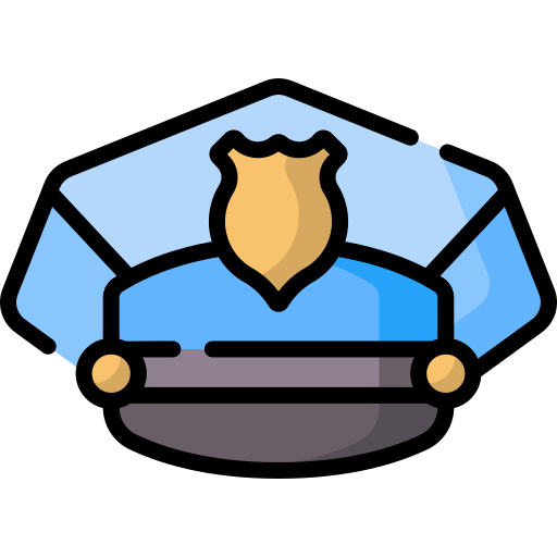 sombrero de policía Special Lineal color icono