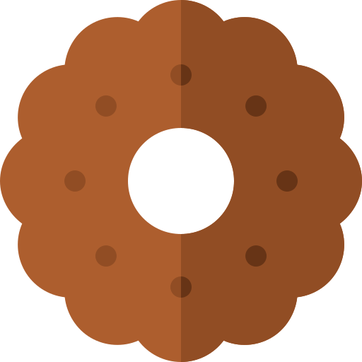galleta Basic Rounded Flat icono