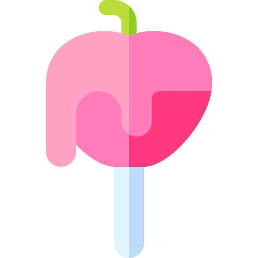 karmelizowane jabłko Basic Rounded Flat ikona