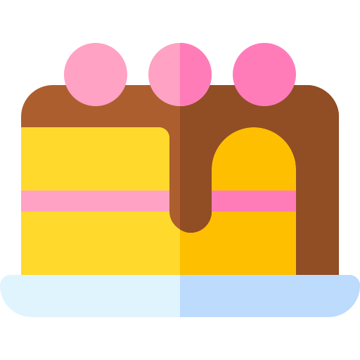 Cake piece Basic Rounded Flat icon