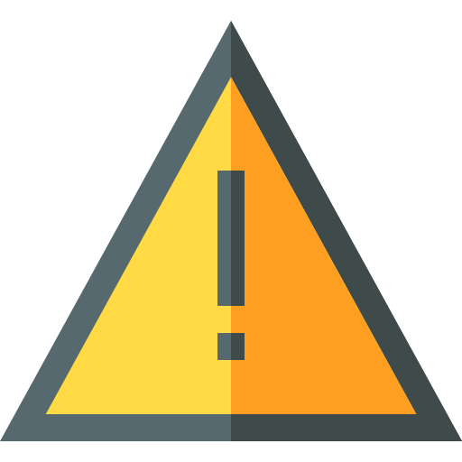 Предупреждение Basic Straight Flat иконка