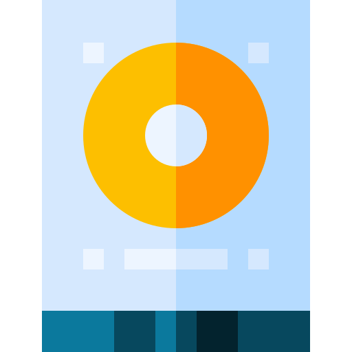 festplatte Basic Straight Flat icon