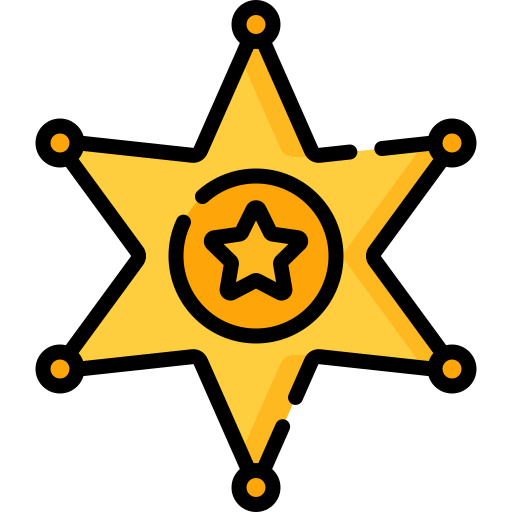 distintivo dello sceriffo Special Lineal color icona