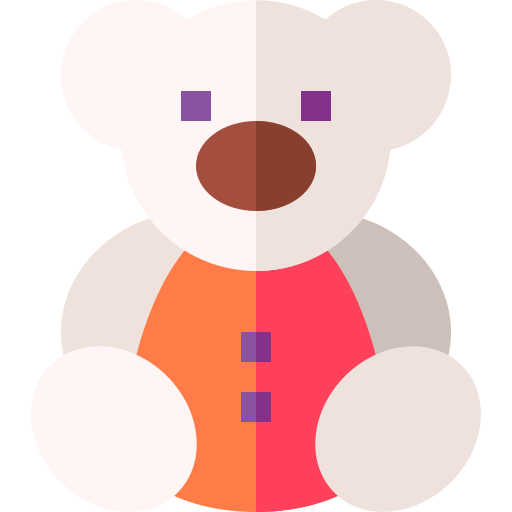 urso teddy Basic Straight Flat Ícone