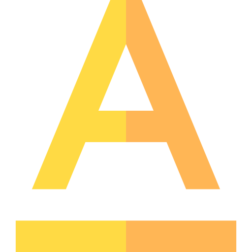 Font Basic Straight Flat icon