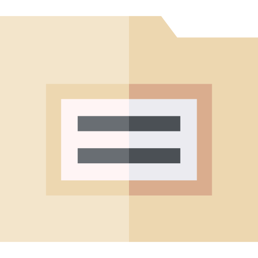 mappe Basic Straight Flat icon