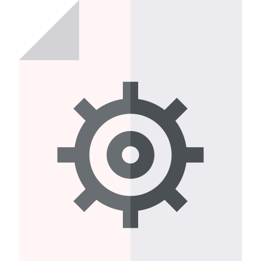 configurações Basic Straight Flat Ícone