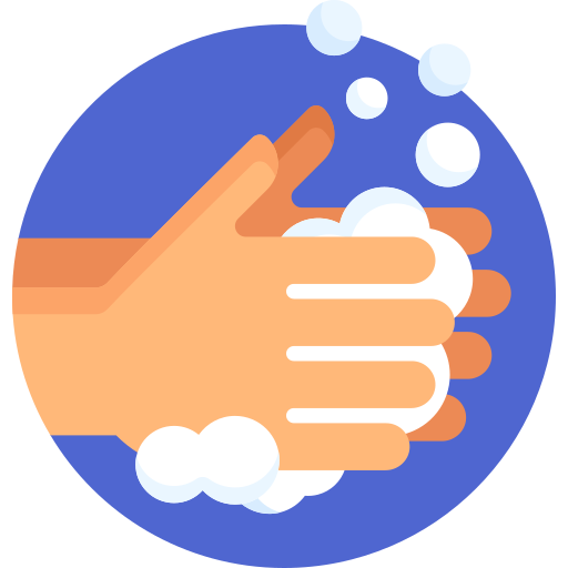WASHING HANDS Detailed Flat Circular Flat icon