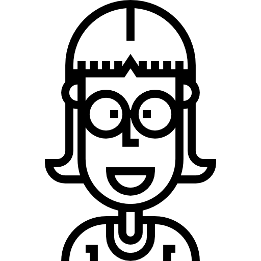 nerd Detailed Straight Lineal ikona