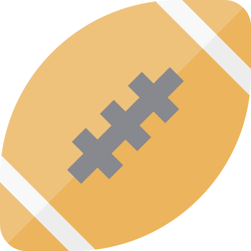 american football Basic Straight Flat icon