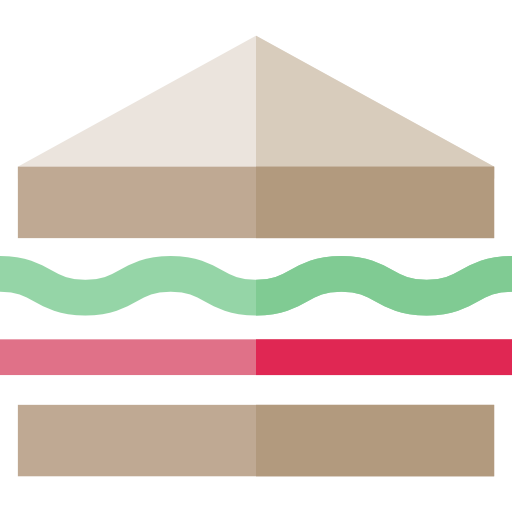 Sandwich Basic Straight Flat icon