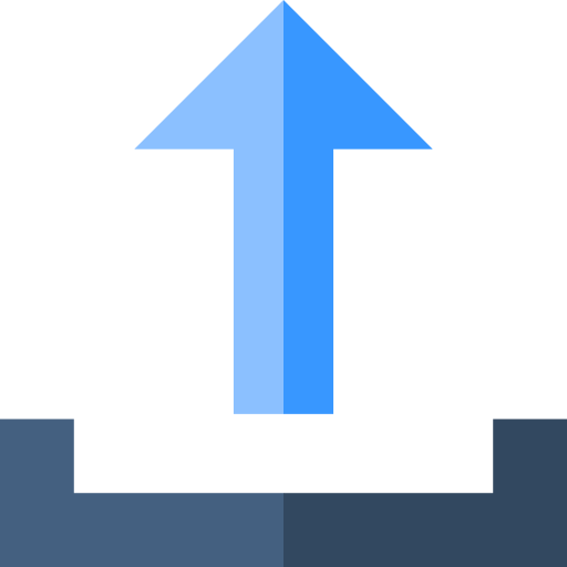 アップロード Basic Straight Flat icon