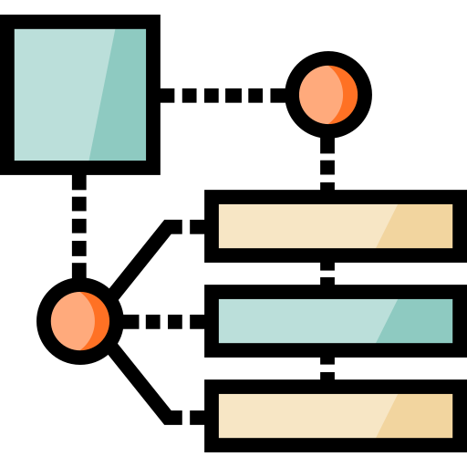 grafico Detailed Straight Lineal color icona