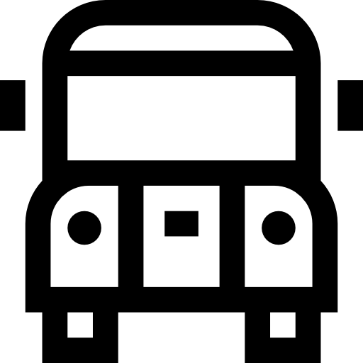 School bus Basic Straight Lineal icon