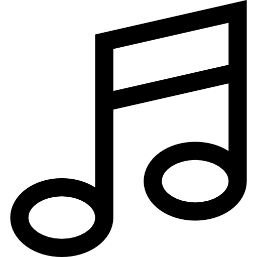 Musical note Basic Straight Lineal icon