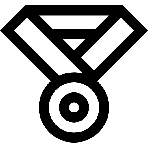 medaglia Basic Straight Lineal icona