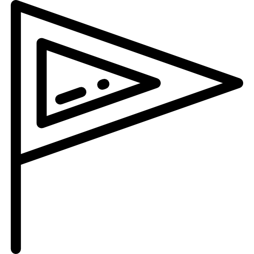 Флаг Detailed Rounded Lineal иконка