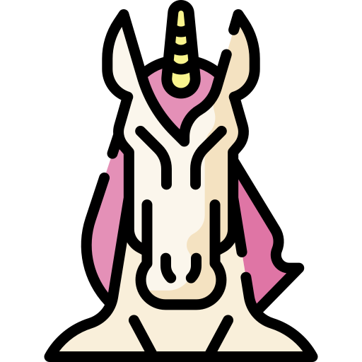 unicornio Special Lineal color icono