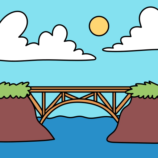 puente Hand Drawn Color icono